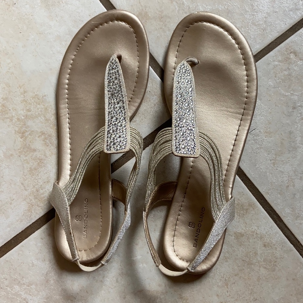 Gold sandals